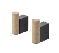 Muuto Crochet Attach Lot de 2 Oak-black