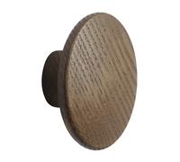 Muuto Crochet Dots wood dark stained brown Ø6.5 cm