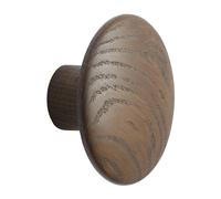 Muuto Crochet Dots wood dark stained brown Ø9 cm