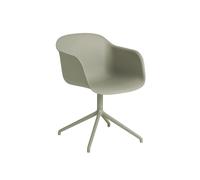 Muuto de Table à Manger en Fibre Muuto m. Accoudoirs et Base Pivotante Dusty Vert