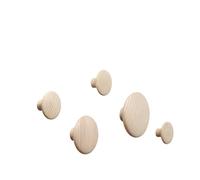 Muuto Dots Cintres Bois Chêne 5 Pcs.