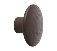 Muuto Dots Wood patère en bois Rouge brun. Ø6.5 cm