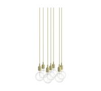 Muuto E27 Pendant Cluster 7 suspension Beige green