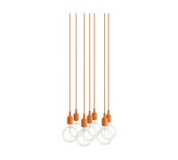 Muuto E27 Pendant Cluster 7 suspension Orange clair