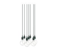 Muuto E27 Pendant Cluster 7 suspension Vert foncé