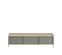 Muuto Enfold Sideboard - Chêne/vert - 186 x 45 cm