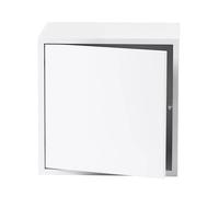 Muuto Étagère avec porte Stacked 2.0. moyen blanc