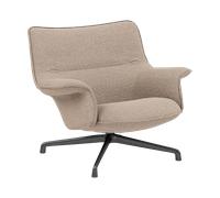 Muuto Fauteuil bas Doze base pivotante Hearth 6 Anthracite/black