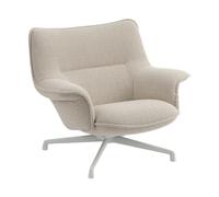 Muuto Fauteuil bas Doze base pivotante Hearth 7-grey