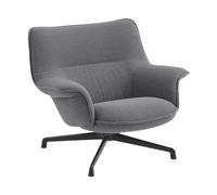 Muuto Fauteuil bas Doze base pivotante Ocean 80-anthracite black