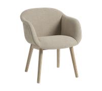 Muuto Fauteuil Fiber Soft avec pieds en bois Ecriture 240/Oak