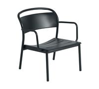 Muuto Fauteuil lounge Linear Steel Anthracite black