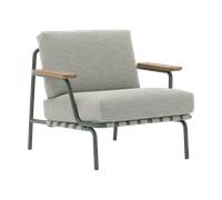 Muuto Fauteuil lounge Settle Lounge Chair Ribbed Weave 2 Dark green