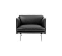 Muuto - Fauteuil rembourré Noir