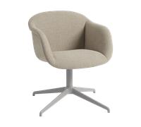 Muuto Fiber Soft Armchair base pivotante Ecriture 240/Grey