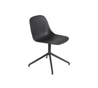 Muuto Fibre Table à Manger Chaise Pivotante m. Noir Base