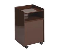 Muuto Folded Trolley chariot à roulettes avec tiroir Rouge foncé