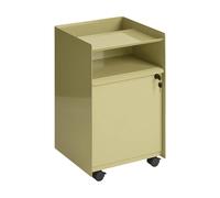 Muuto Folded Trolley desserte avec armoire Beige vert foncé