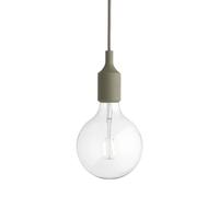 Muuto Lampe à suspension E27 vert olive