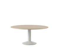 Muuto Table à pied central Midst Oiled oak-grey. Ø160 cm