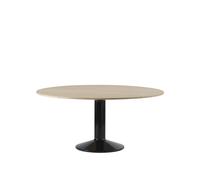 Muuto Table à pied central Midst Oiled oak-black. Ø160 cm