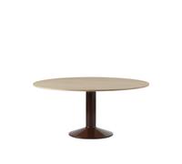 Muuto Table à pied central Midst Oiled oak-dark red. Ø160 cm