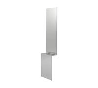 Muuto Miroir mural Pleat Acier poli. 227x57 cm