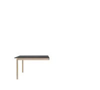 Muuto Module de table Linear System End Module Black-Oak 142x120 cm