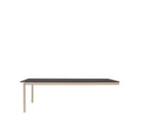 Muuto Module de table Linear System End Module Black-Oak 240x142 cm