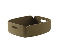 Muuto Panier de rangement Restore. petit Brown Green