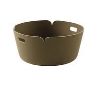 Muuto Panier de rangement Restore. rond Brown Green