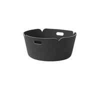 Muuto Panier de rangement Restore. rond black melange (noir)