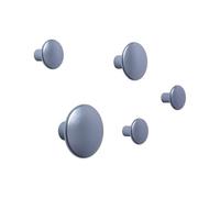 Muuto Patère The Dots métal lot de 5 Pale blue
