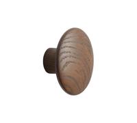 Muuto Crochet Dots wood dark stained brown Ø9 cm