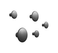 Muuto Patère The Dots métal lot de 5 noir