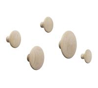 Muuto Patère The Dots - lot de 5 chêne