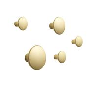 Muuto Patère The Dots métal lot de 5 laiton