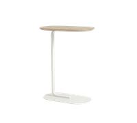 Muuto Relate Table Basse 73,5 cm Chêne massif/Blanc Cassé