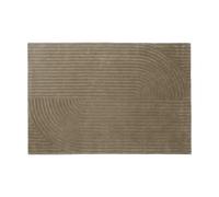 Muuto Relevo Rug Quattro tapis en laine Taupe. 170x240 cm