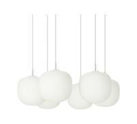 Muuto Rime Pendant Cluster 6 suspension Gris. Ø25 cm