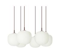 Muuto Rime Pendant Cluster 6 suspension Rouge profond. Ø25 cm