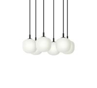 Muuto Rime Pendant Cluster 6 suspension Noir. Ø12 cm