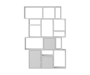 Muuto Système de rangement Stacked bibliothèque configuration 2 Grey