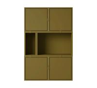 Muuto Système de rangement Stacked buffet configuration 4 Brown green