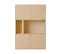 Muuto Système de rangement Stacked buffet configuration 4 Chêne
