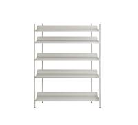 Muuto Système d'étagères Compile - gris - Configuration 3