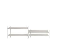 Muuto Système d'étagères Compile - gris - Configuration 5