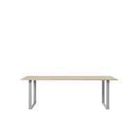 Muuto Table à manger 70/70 225x90 cm Oak veneer-Plywood-Grey