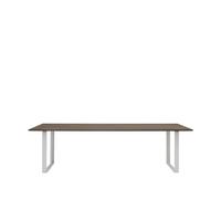 Muuto Table à manger 70/70 255x108 cm Solid smoked oak-Grey
