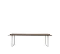 Muuto Table à manger 70/70 255x108 cm Solid smoked oak-White